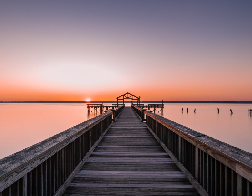 dock in lake