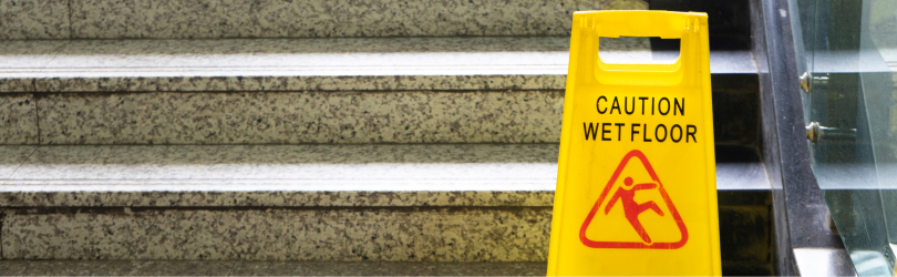 slip and fall wet floor sign