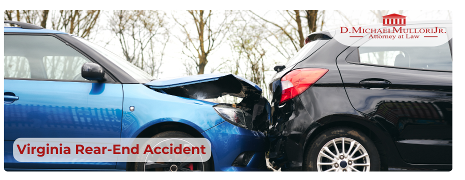 A Rear-End Accident Scene in Virginia
